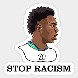 vinicius junior: stop racism Sticker